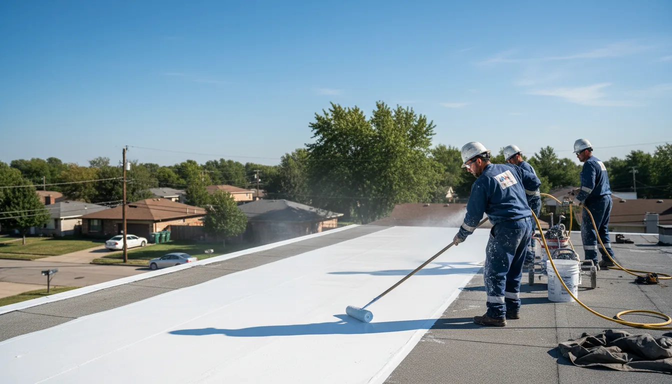 Commercial roof coating in Mansfield, GA near me